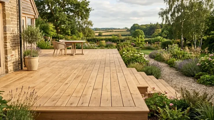 terrasse lames chene